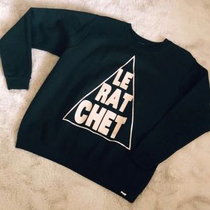 “Le Ratchet” sweatshirt in black